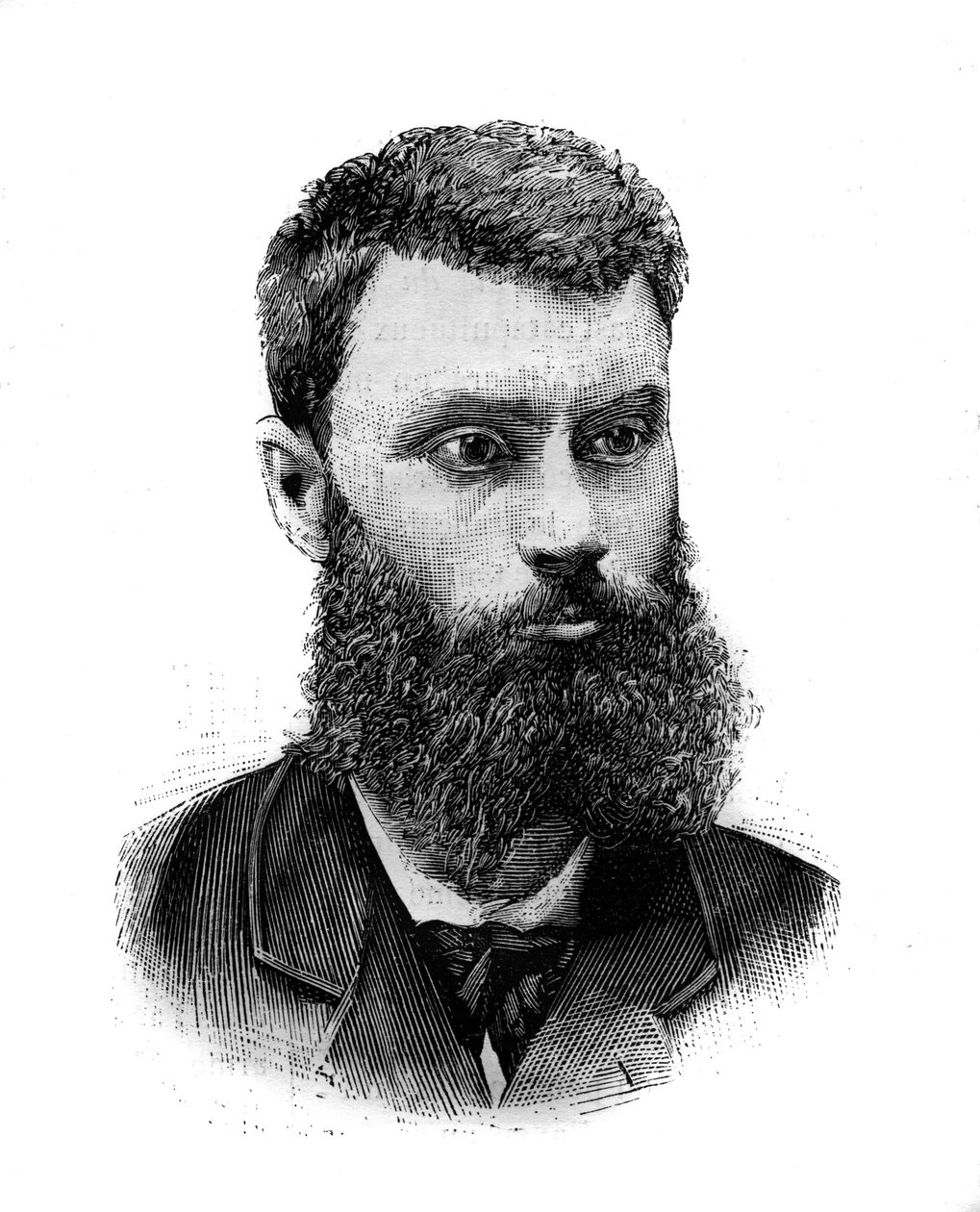 Portrait de Charles Camille Pelletan, homme politique, journaliste et écrivain français. Gravure dans "Le Monde Illustré", 2 janvier - French School