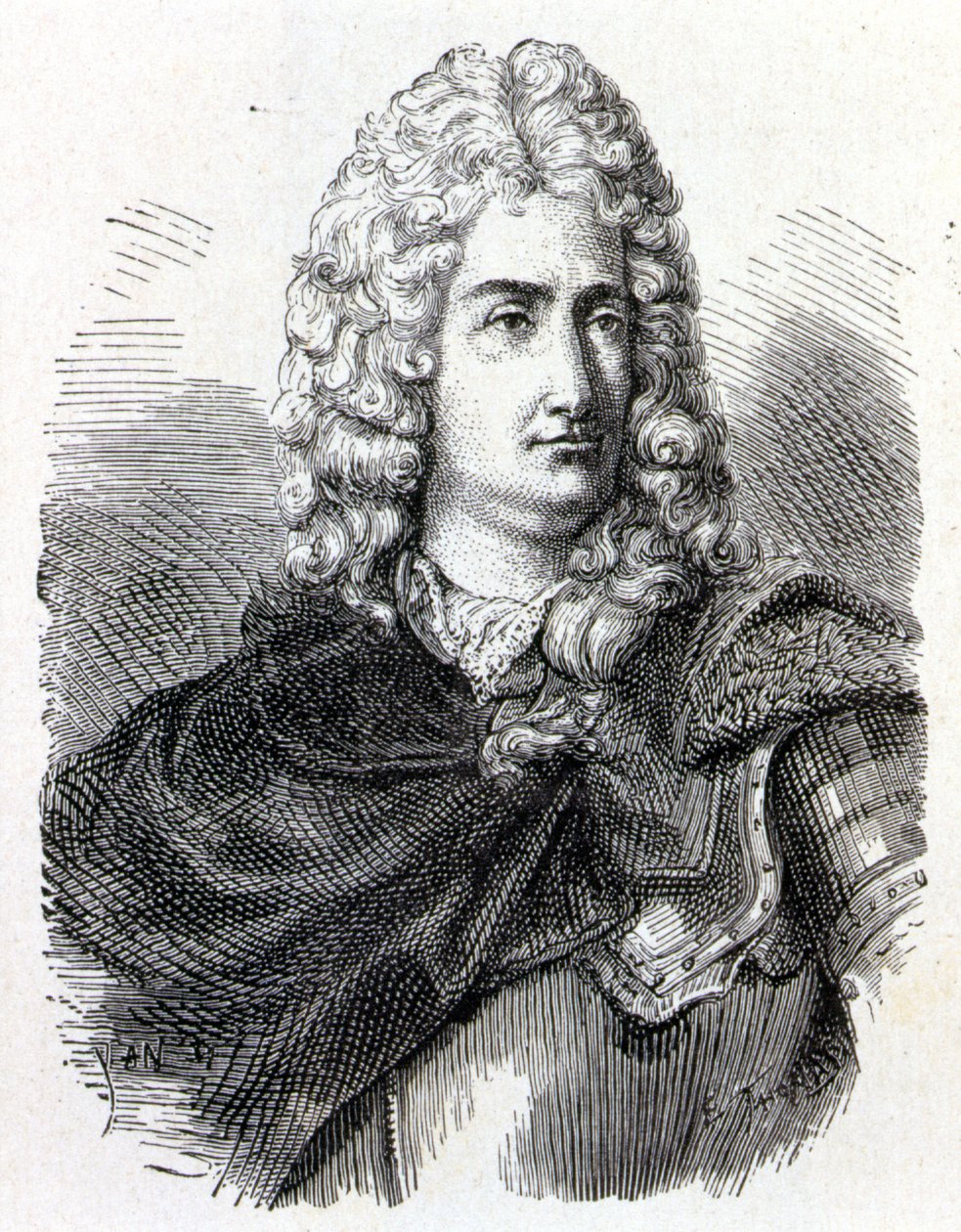 Portrait de Charles François Du Fay (1698 - 1739), chimiste et physicien français - dans "Album de la Science; savants illustres; Grandes découvertes" 1896. - French School