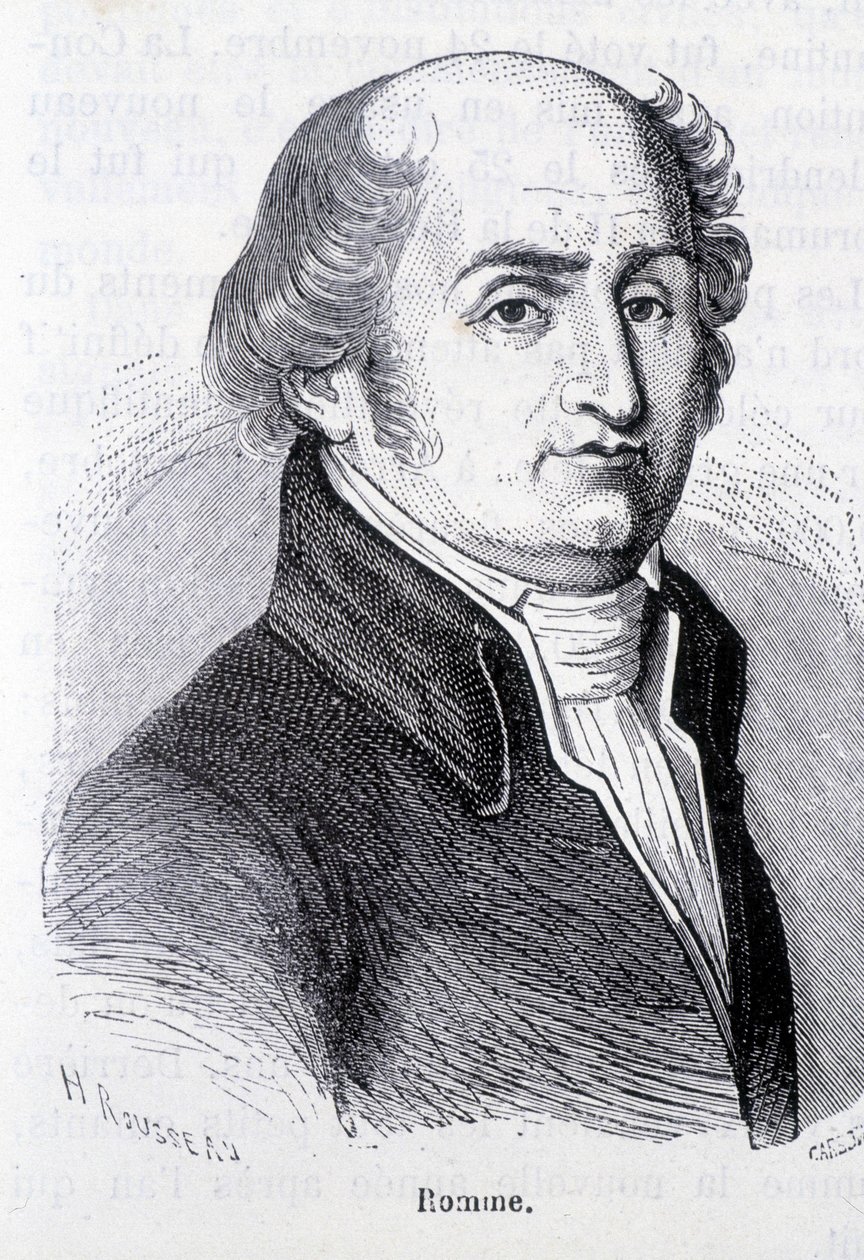 Portrait de Charles Gilbert Romme, homme politique français (1750-1795) - dans L