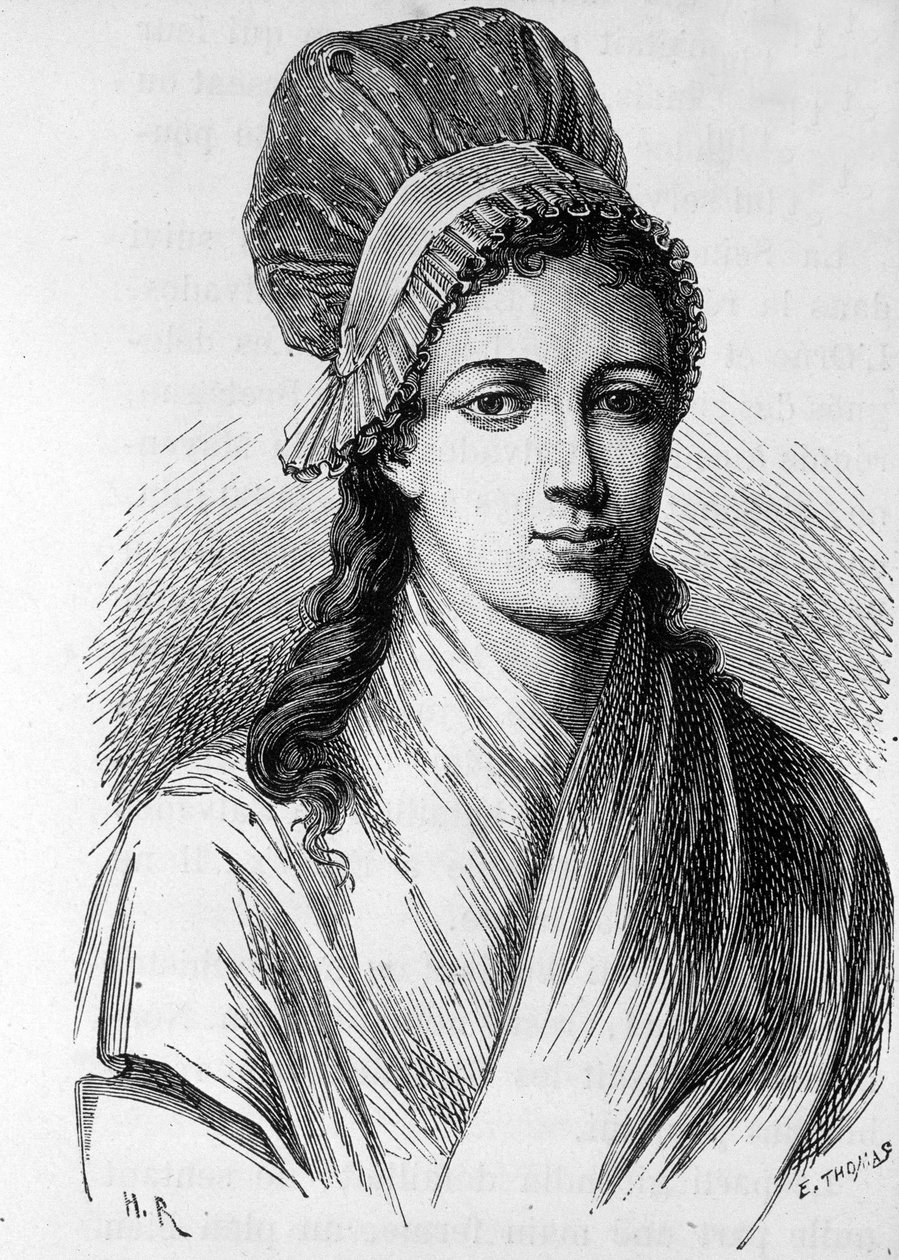 Portrait de Charlotte Corday (1768 - 1793) - dans « L
