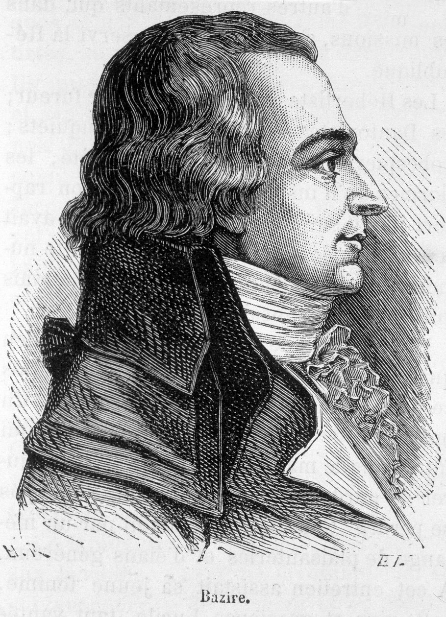 Portrait de Claude Basire ou Bazire (1764-1794), homme politique français - dans "L