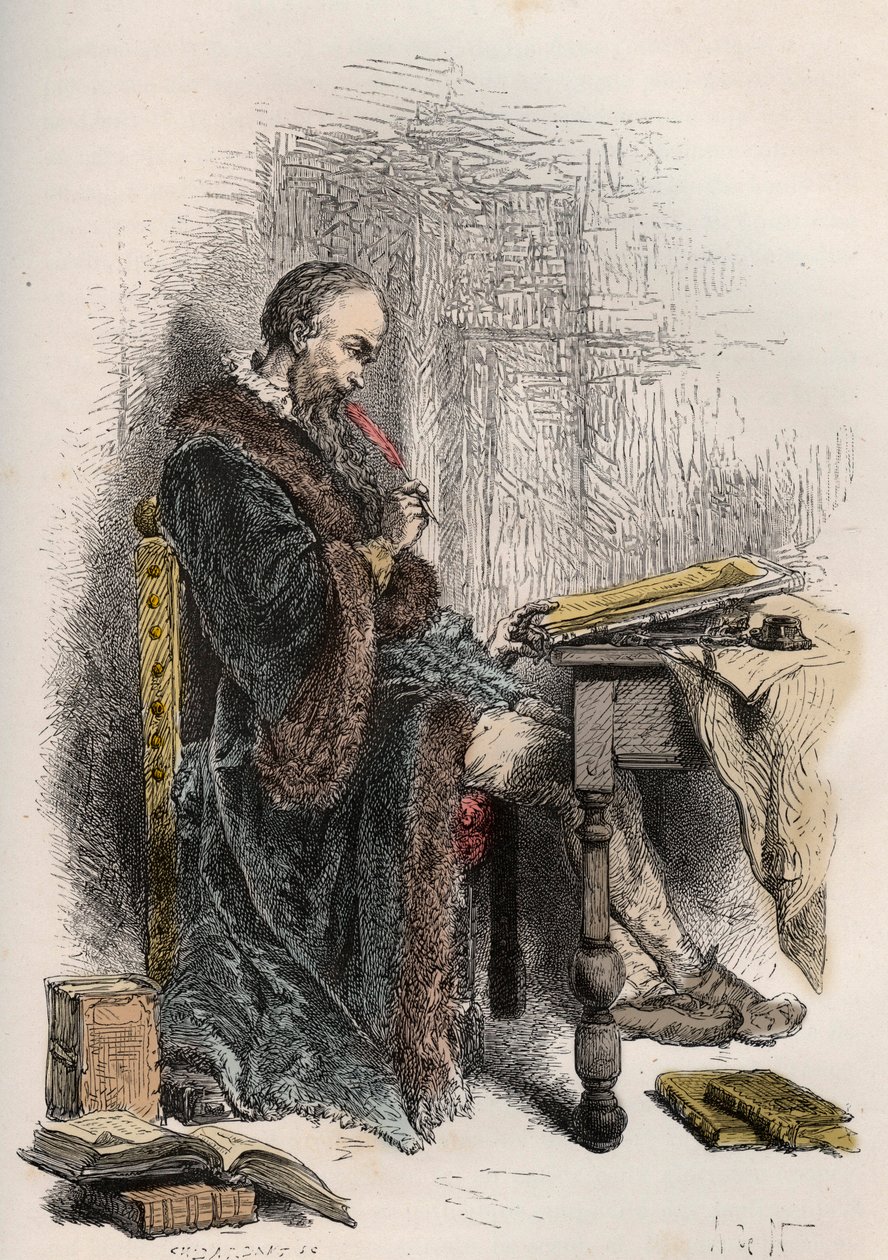 Portrait de Clément des Marets dit Marot - French School