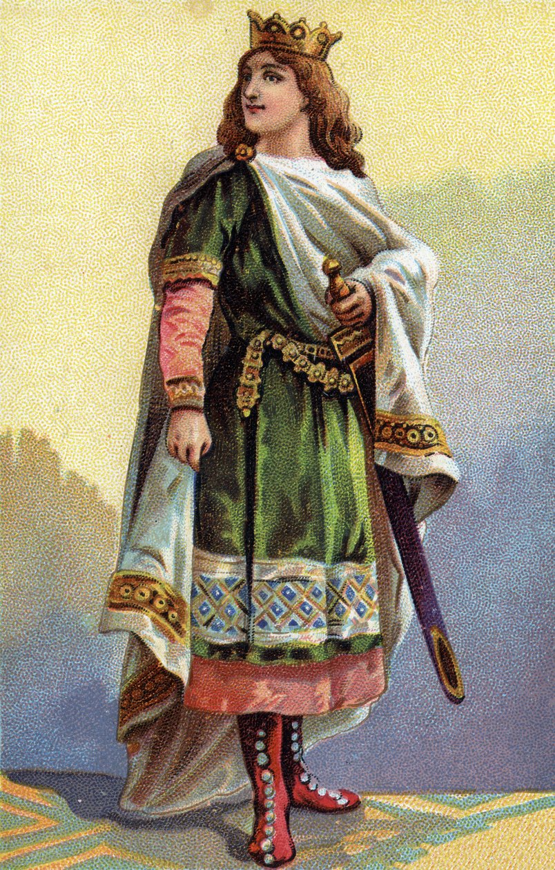 Portrait de Clotaire III, roi des Francs (652-673) - French School