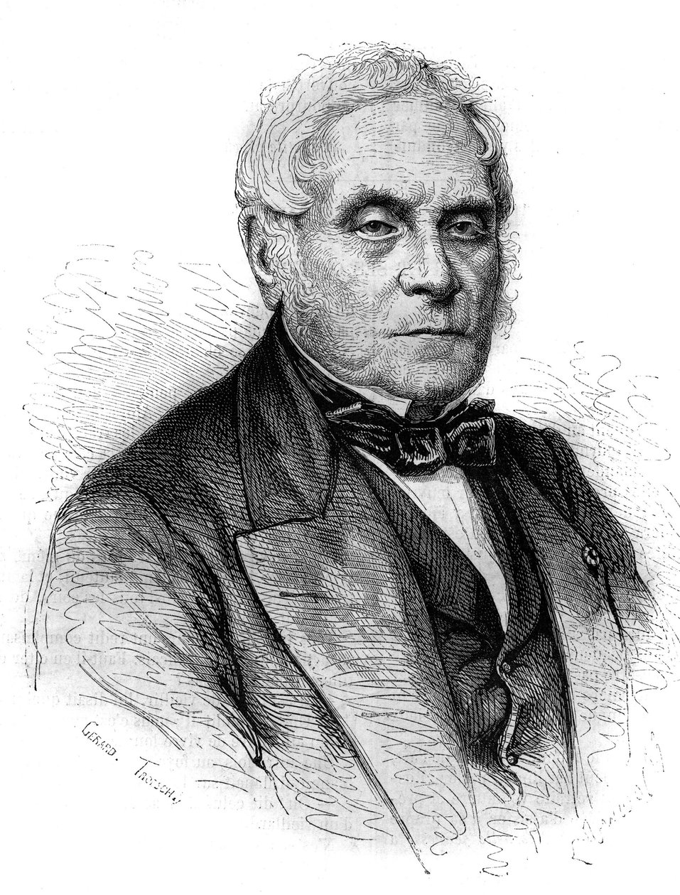Portrait de Daniel François Esprit Auber (Daniel-François-Esprit) (1782-1871), compositeur français. Gravure de 1867-1868. - French School