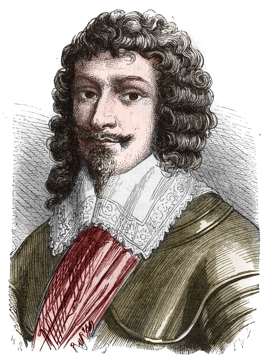Portrait du duc Henri II de Montmorency (1595-1632). Gravure de la fin du XIXe siècle - French School