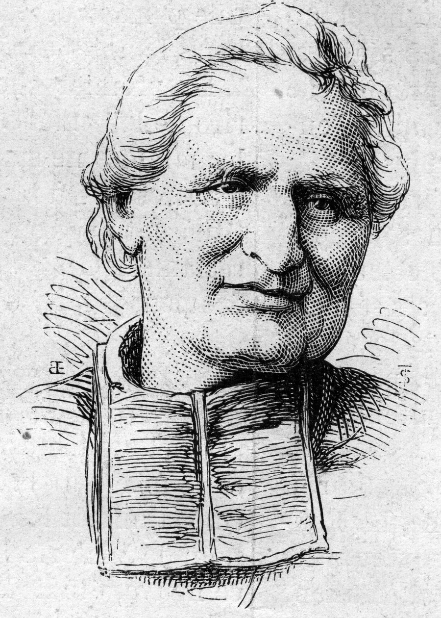 Portrait de Félix Dupanloup, ecclésiastique et académicien français. Gravure dans "Le Monde Illustré" n°883 du 14 mars 1874 - French School