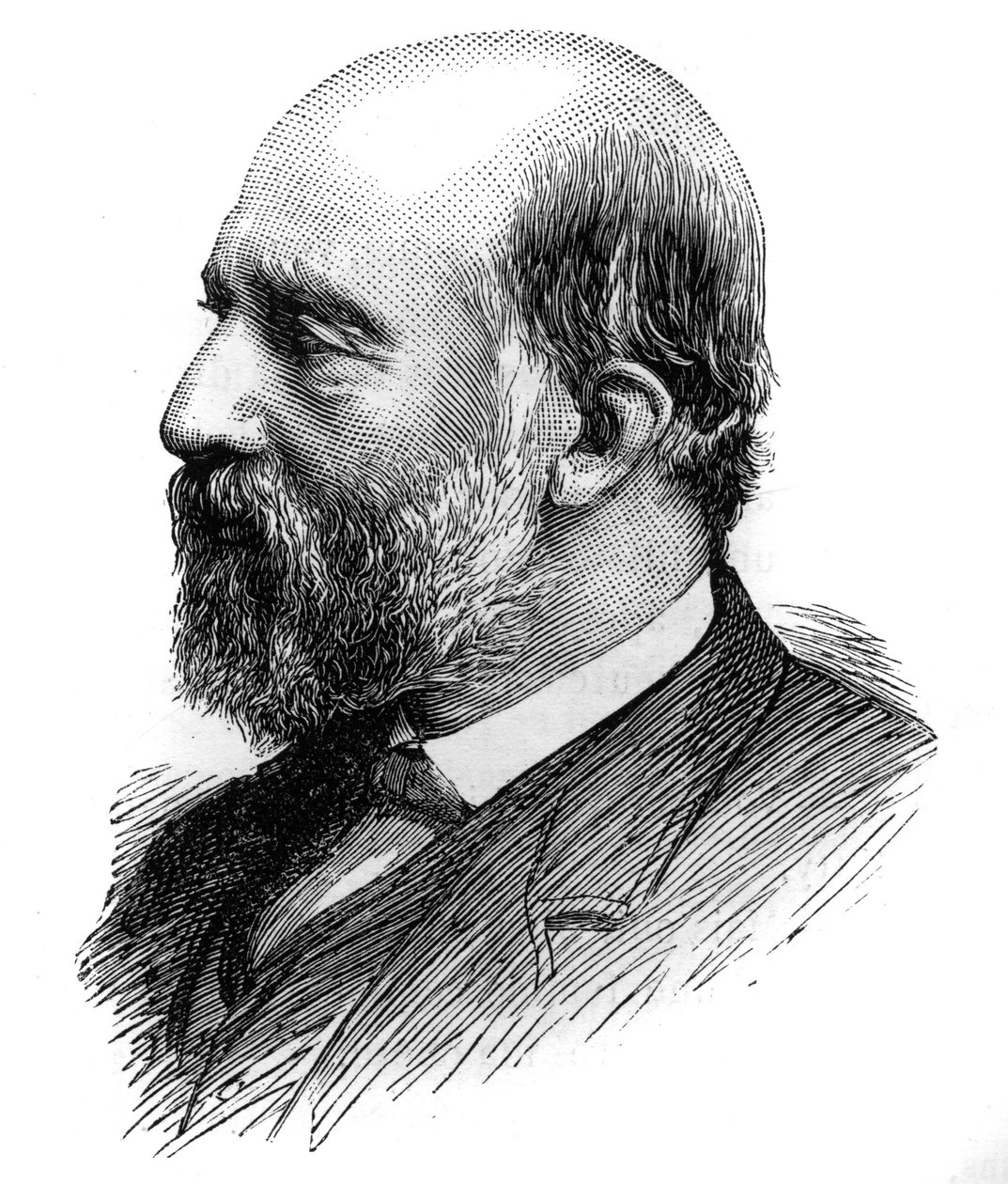 Portrait de François Ferdinand Philippe, Prince de Joinville (1818-1900). Gravure dans "Le Monde Illustré", 26 juin 1886 - French School