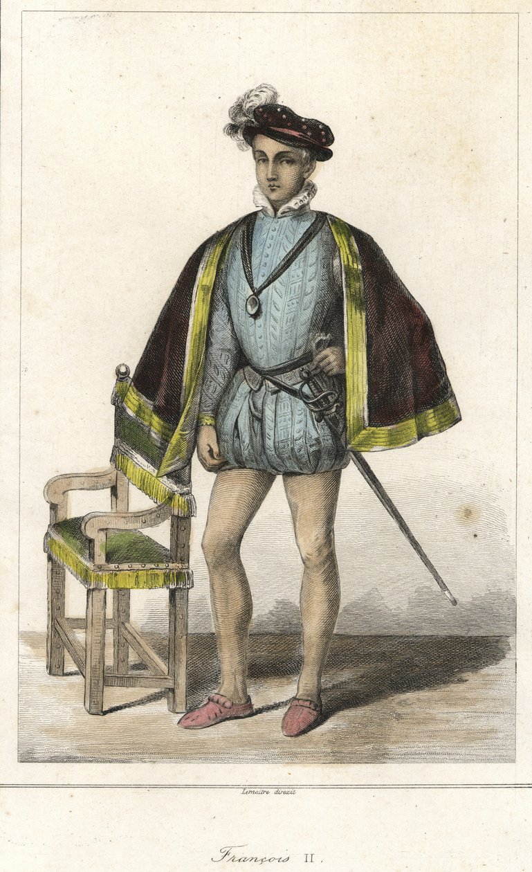 Portrait de François II (1544 - 1560), roi de France. - French School