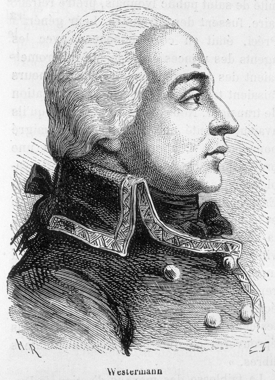 Portrait de François Joseph Westermann, général français (1751-1794) - dans "L