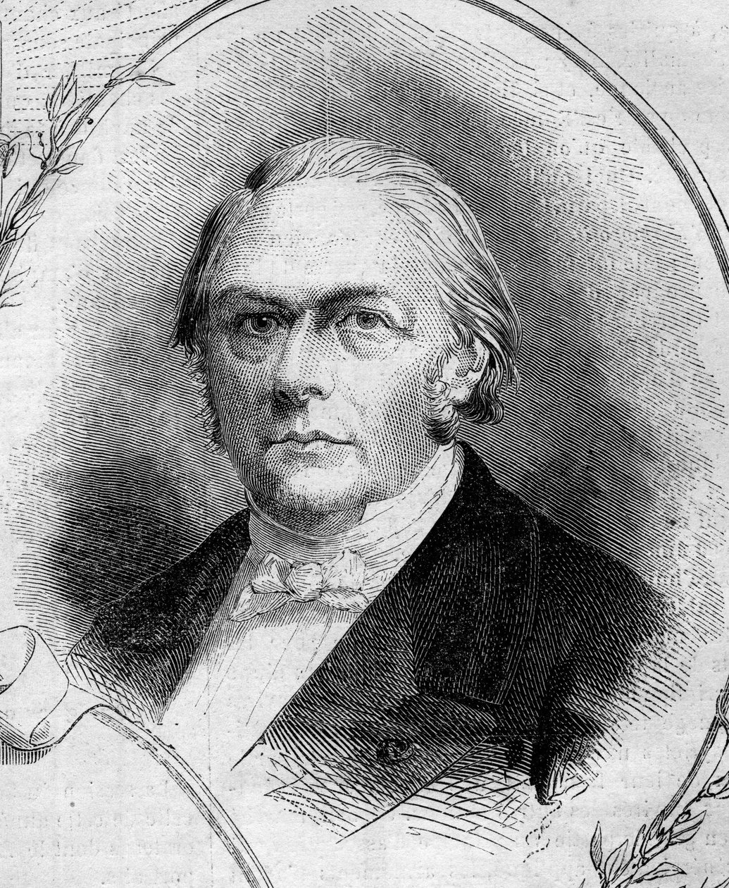 Portrait de François Jules Devinck, industriel et homme politique français. Gravure dans « Le Monde Illustré » n°262 du 19 avril 1862. - French School