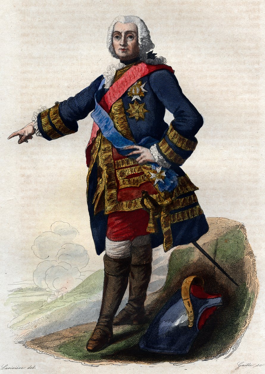 Portrait de François de Chevert (1695-1769), général français - French School