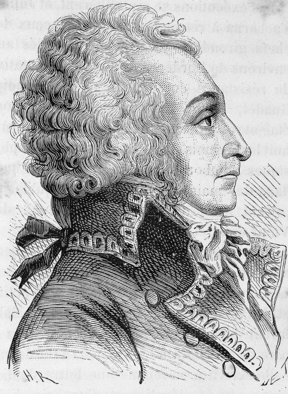 Portrait du général Alexandre vicomte de Beauharnais (1760-1794), accusé d