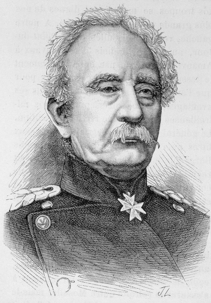 Portrait du Général Karl Friedrich Von Steinmetz, maréchal prussien (1796-1877) - dans "L