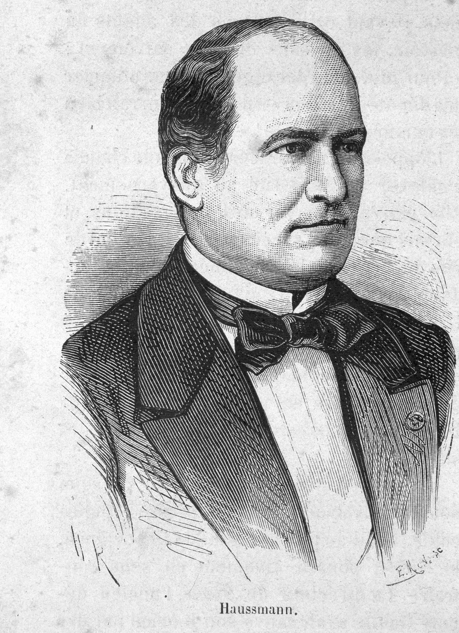 Portrait de Haussmann (1809 - 1891) homme politique français - dans « L