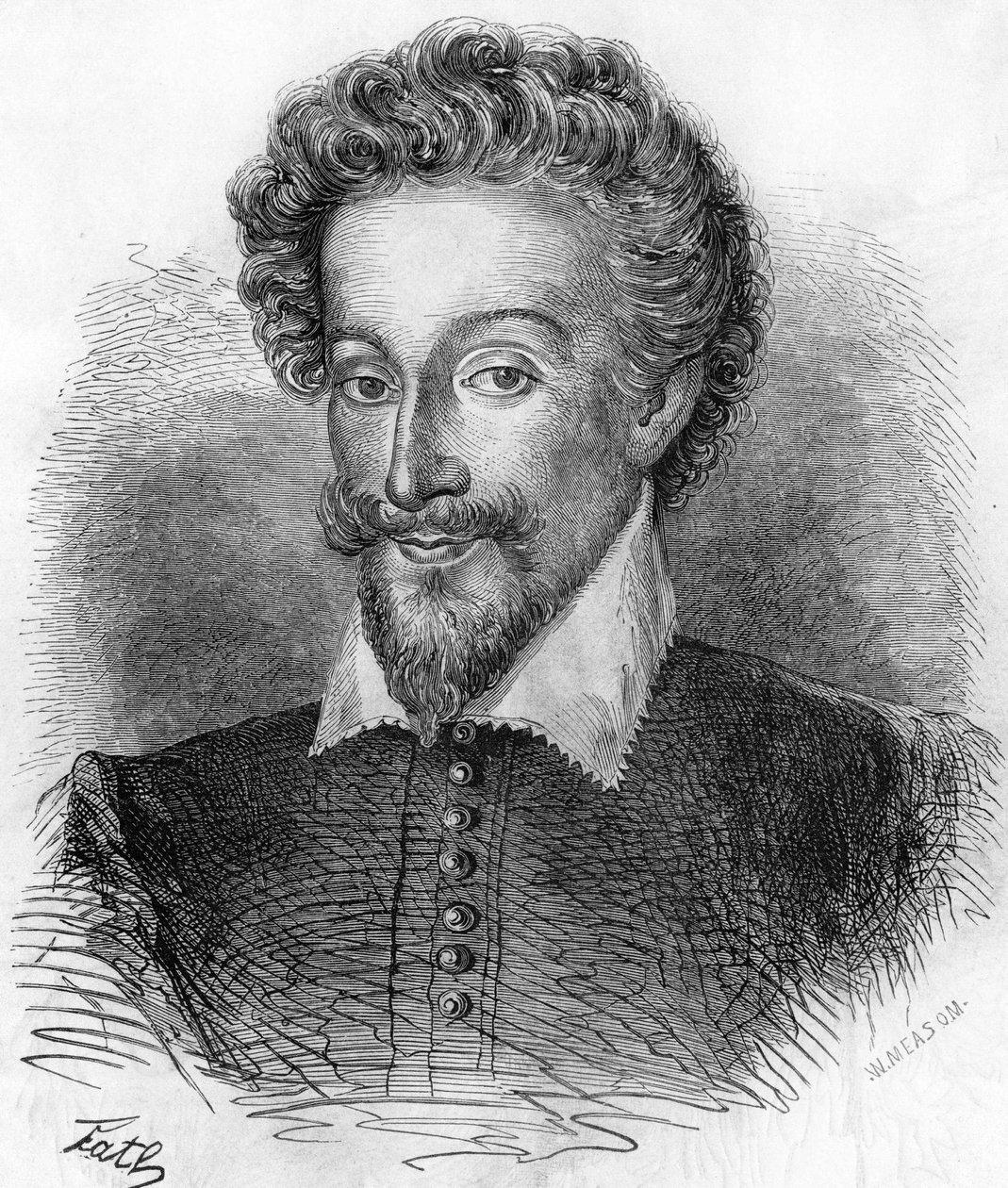 Portrait de Henri IV (1553-1610), roi de France. Dans "Histoire Populaire de la France", vers 1885. Gravure. - French School