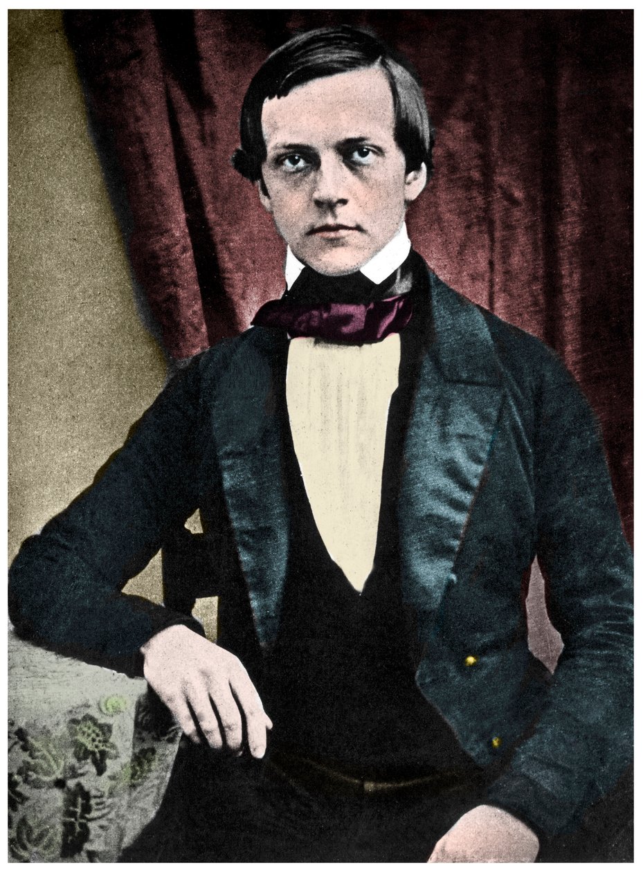 Portrait de Hermann von Helmholtz (1821-1894), physicien, anatomiste et physiologiste allemand - French School
