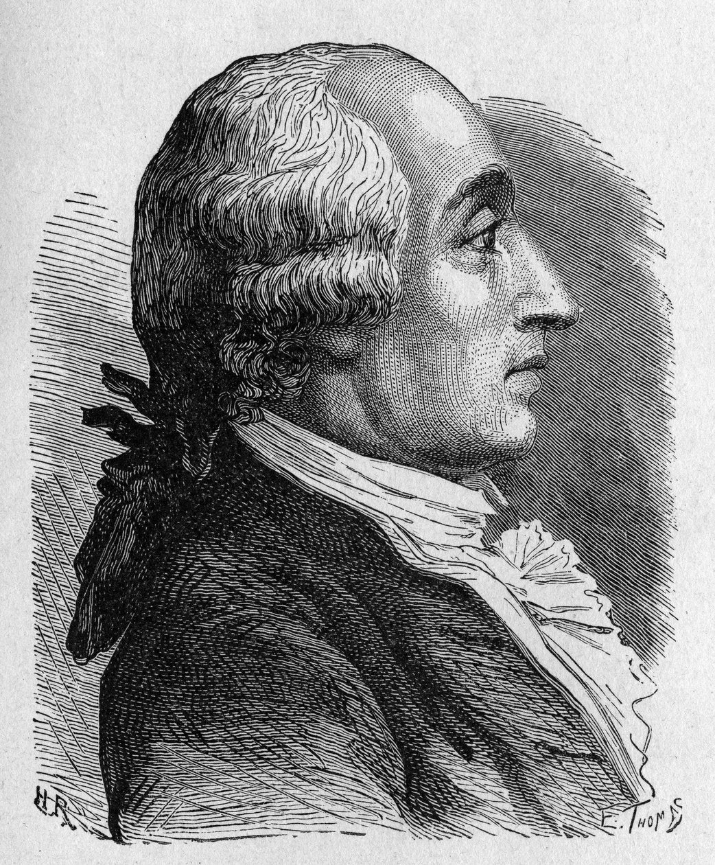 Portrait de Jacques Alexandre César Charles (1746 - 1823), physicien français - dans « Album de la Science; savants illustres; Grandes découvertes » 1896 - French School