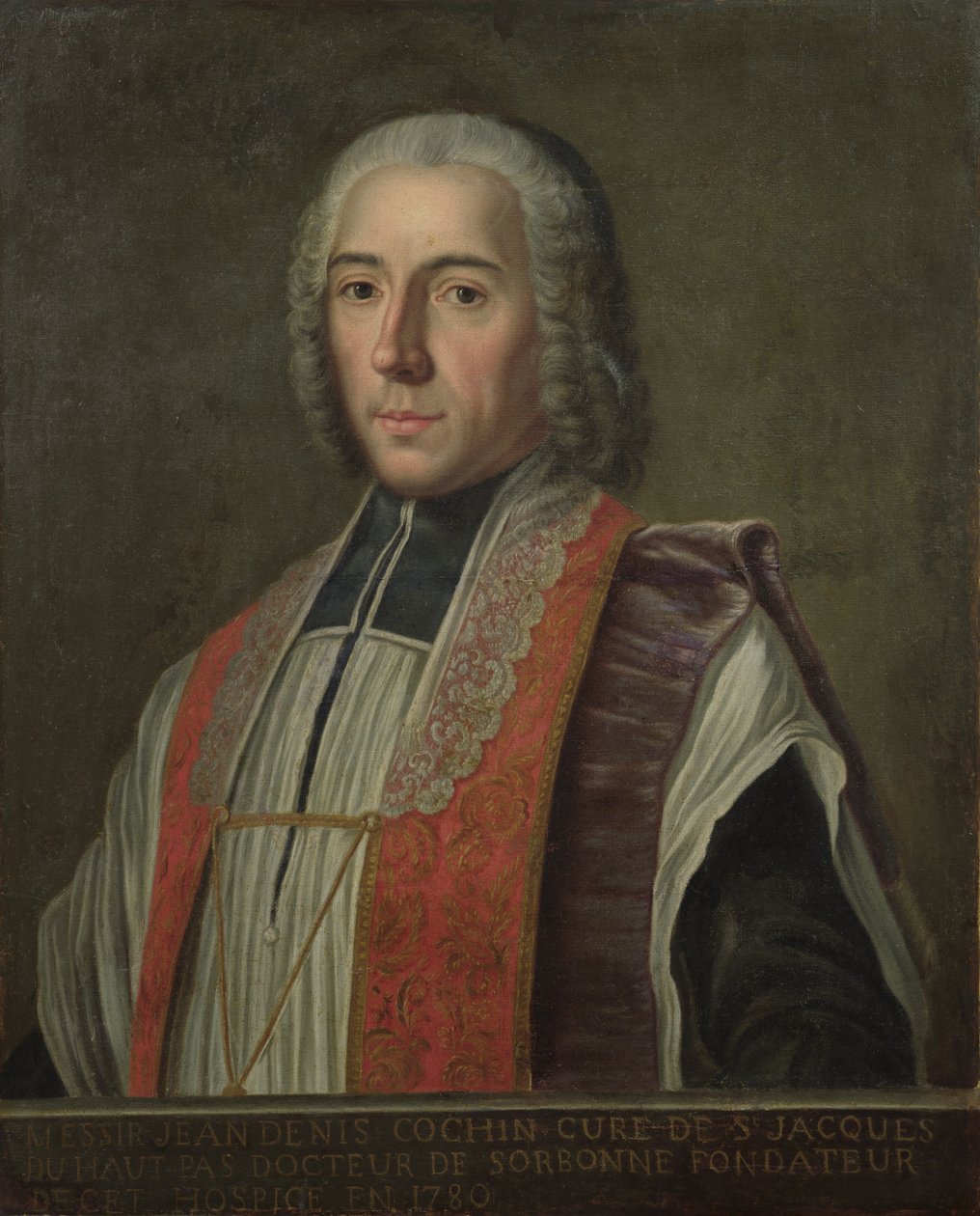 Portrait de Jacques Denis Cochin (1726-83) Fondateur de l