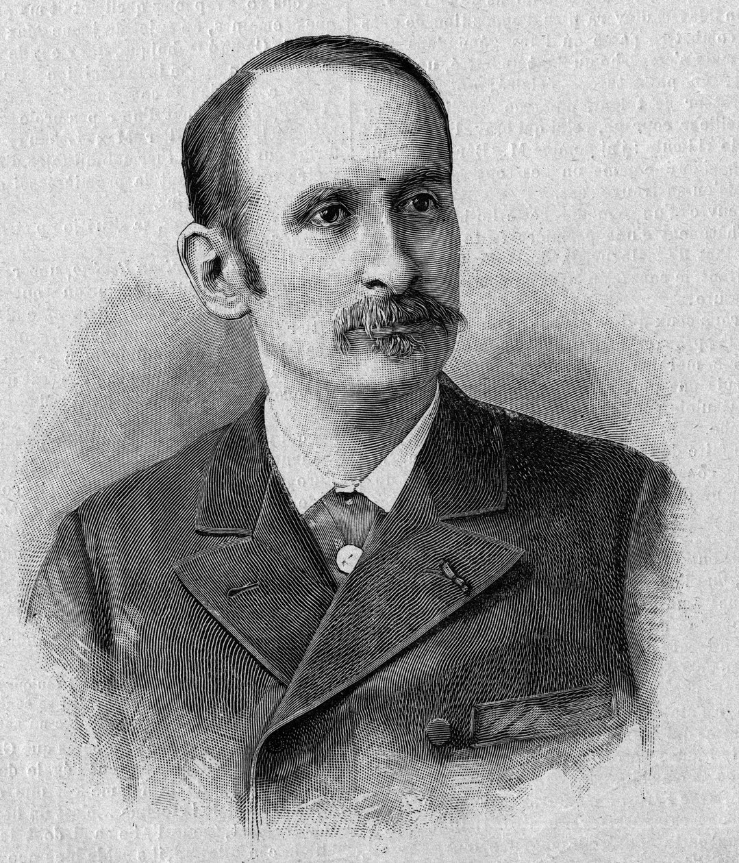 Portrait de Jacques Marie Eugène Godefroy-Cavaignac (Godefroy de Cavaignac, Godefroy Cavaignac) (1853-1905), homme politique français, ministre de la guerre en 1895. Gravure dans « La gazette du dimanche » du 14 novembre 1895 - French School