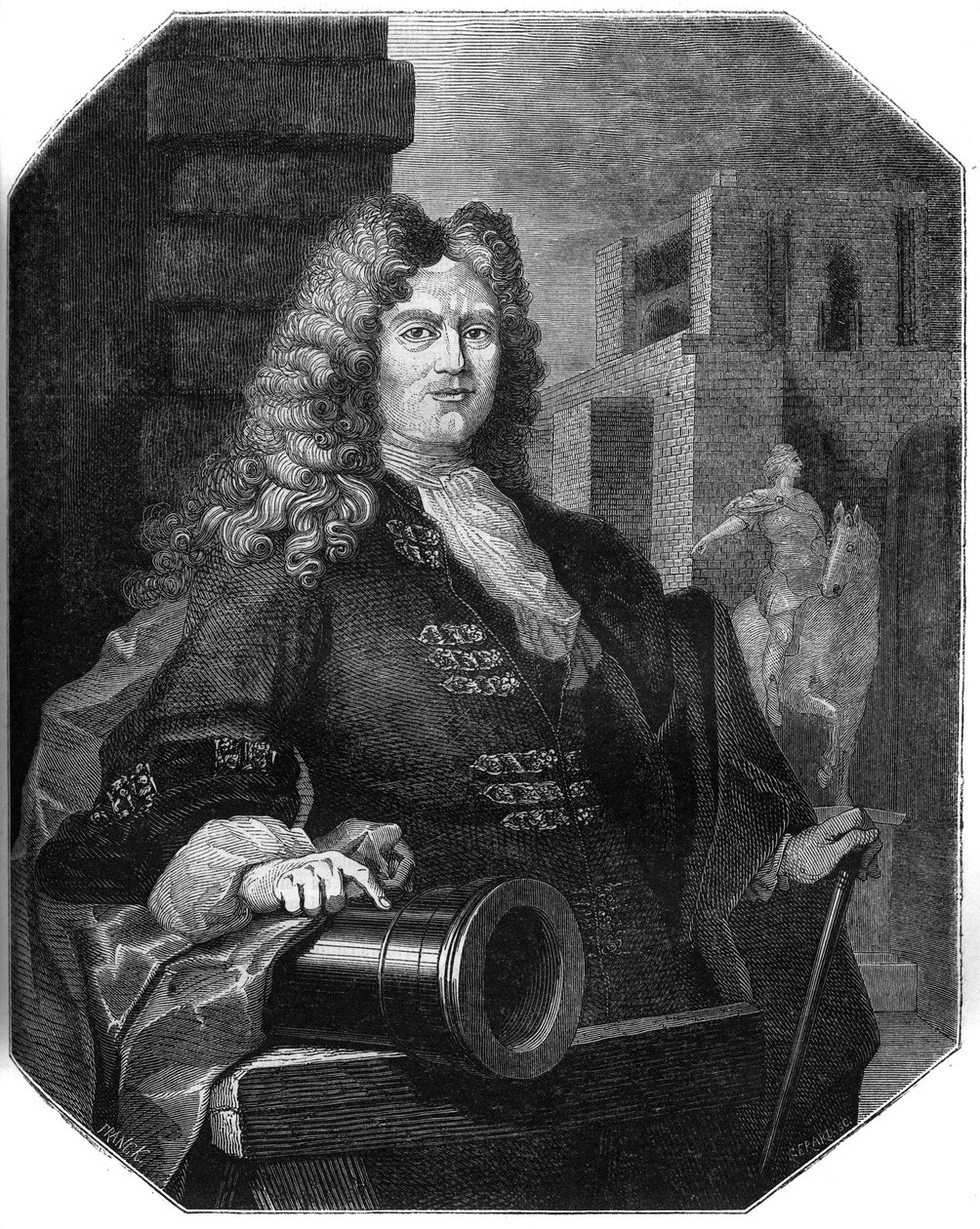 Portrait de Jean Balthazar Keller (1638-1702), orfèvre et fondeur suisse. - French School