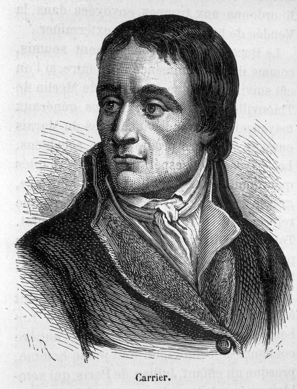 Portrait de Jean Baptiste Carrier (1756 - 1794), homme politique français - dans « L