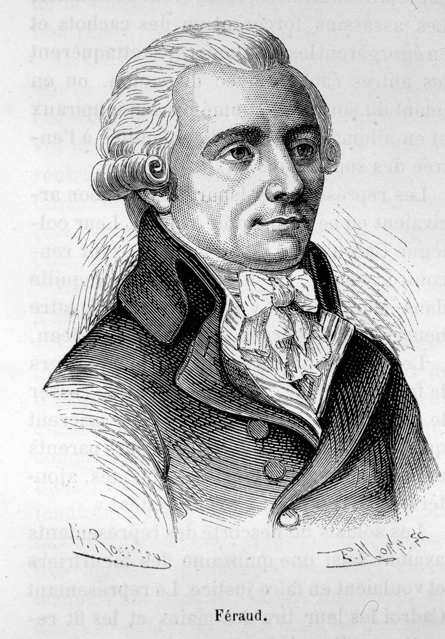 Portrait de Jean Feraud (ou Ferraud), homme politique français (1764-1795) - dans « L