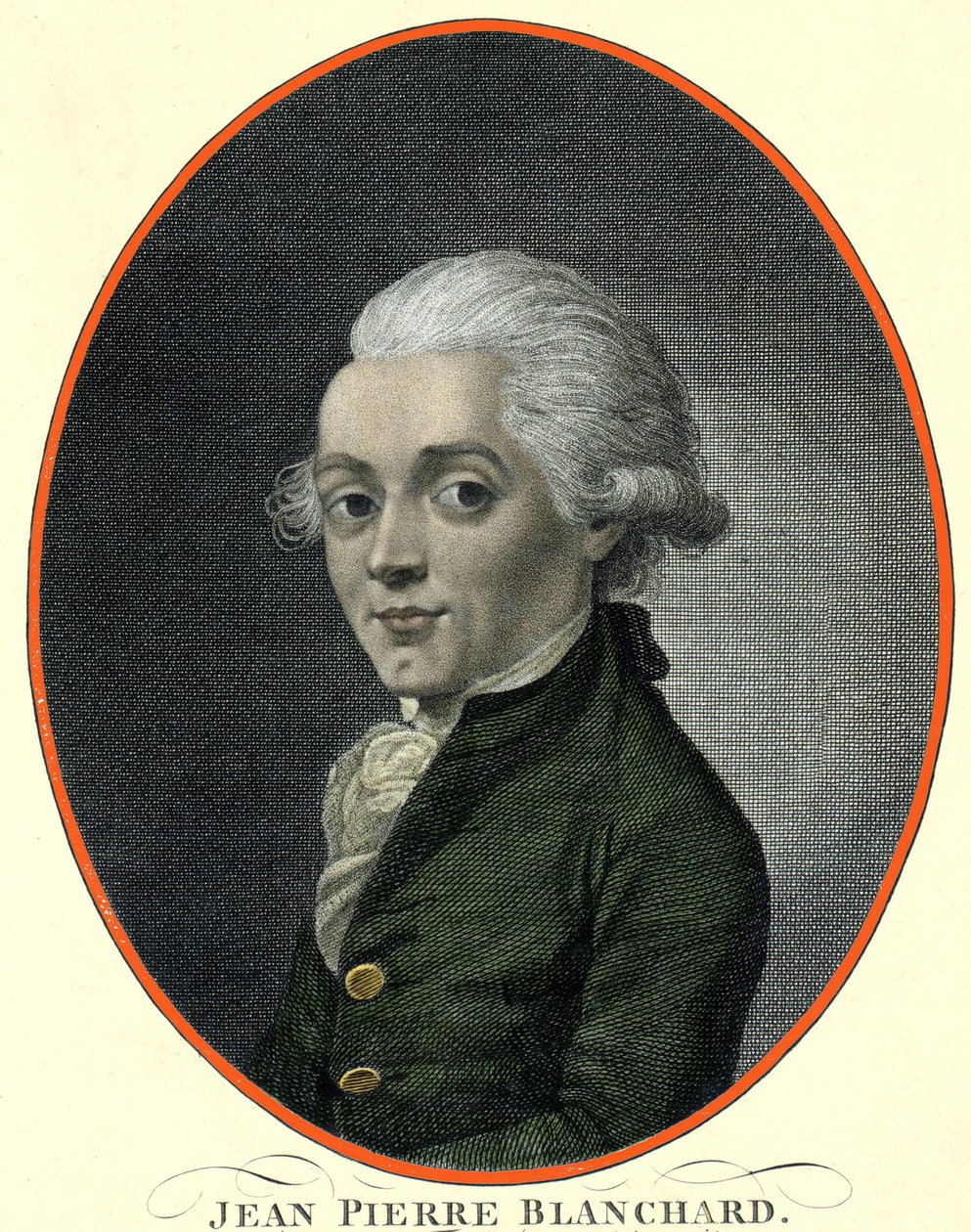 Portrait de Jean Pierre (Jean-Pierre) Blanchard (1753-1809), aéronaute français. - French School