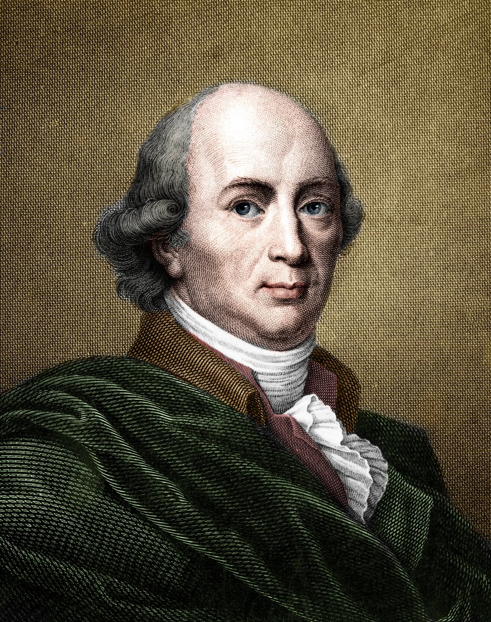 Portrait de Johann Gottfried Herder (1744-1803), philosophe et écrivain allemand. (coloration ultérieure) - French School