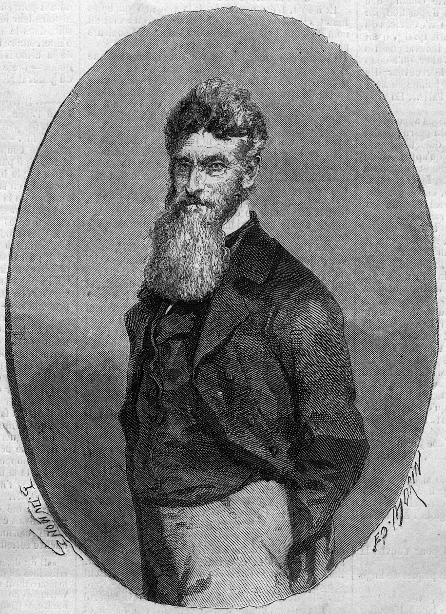 Portrait de John Brown (1800-1859), activiste américain contre l