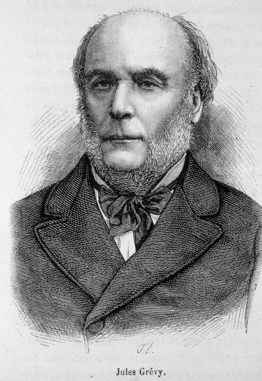 Portrait de Jules Grévy (1807 - 1891), homme politique français - dans « L
