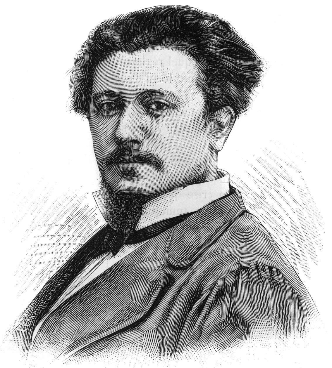 Portrait de Karl Daubigny (1846-1886), peintre français. Gravure dans « Le Monde Illustré », 5 juin - French School
