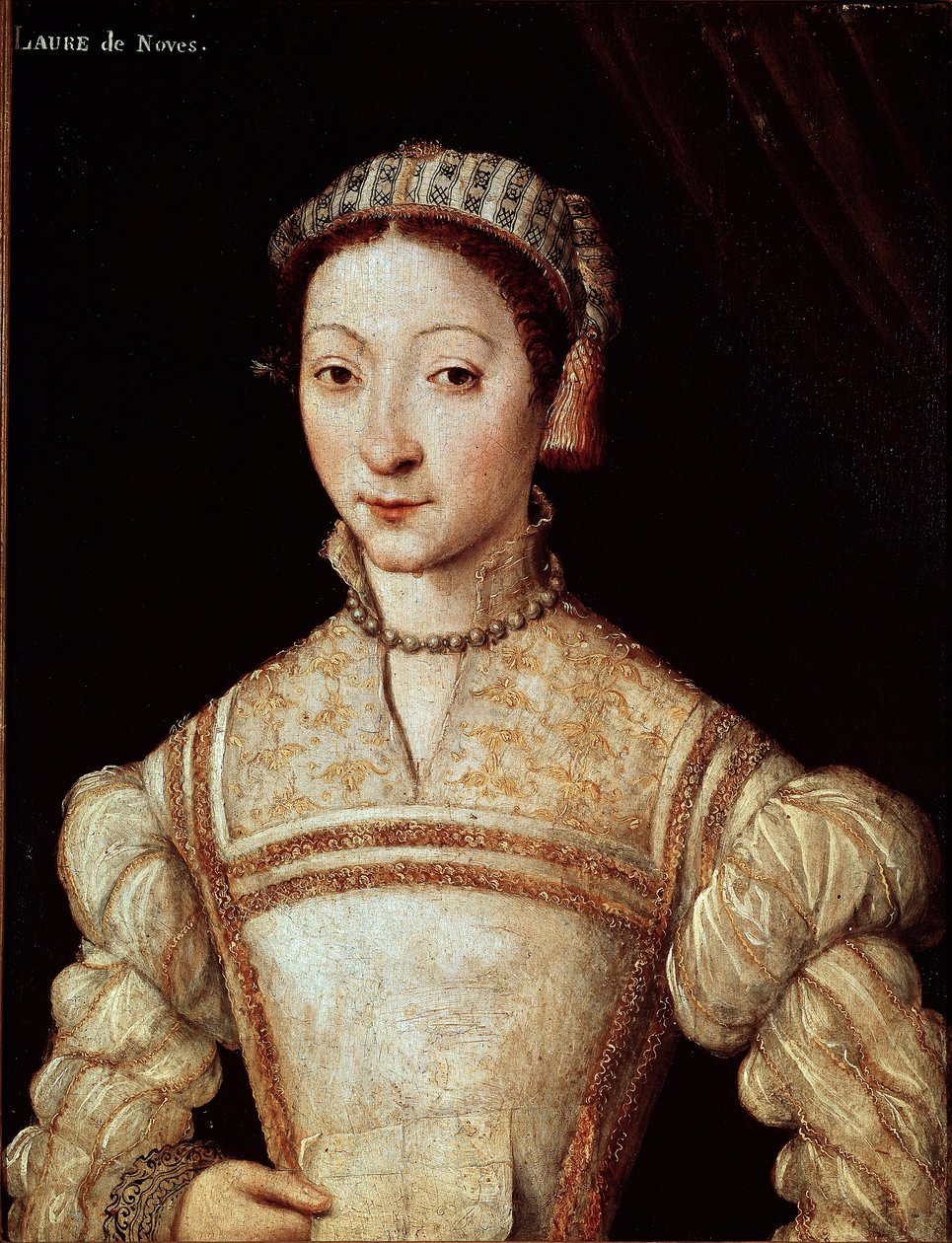 Portrait de Laure (Laura) de Noves (1308-1348), femme aimée de Pétrarque - French School