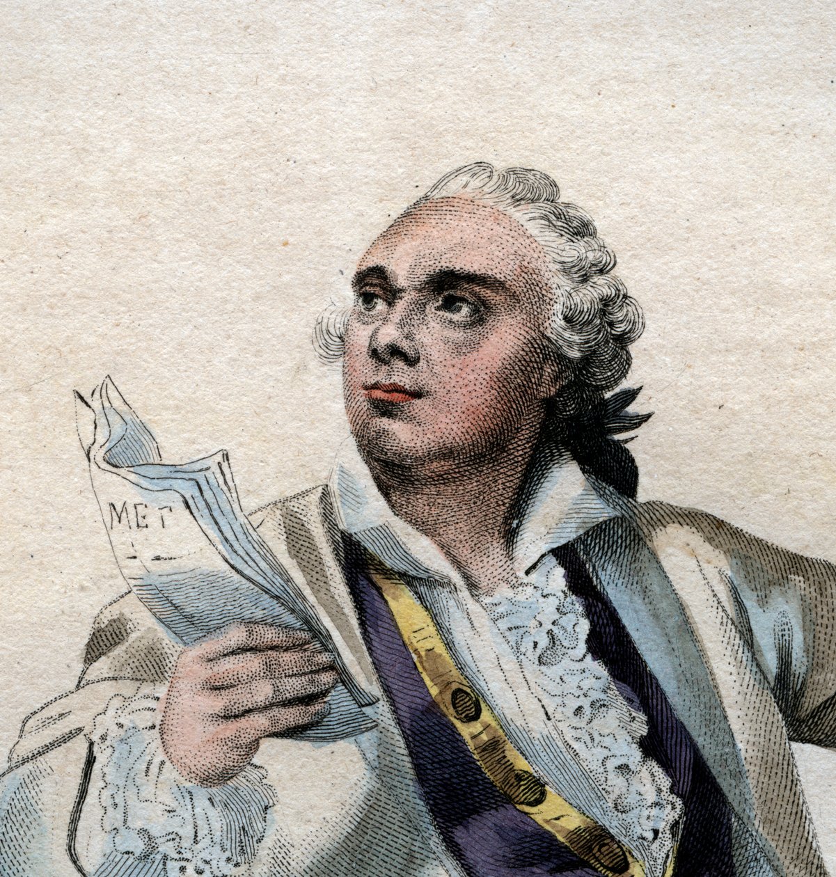 Portrait de Lekain (1729-1778), acteur français - French School