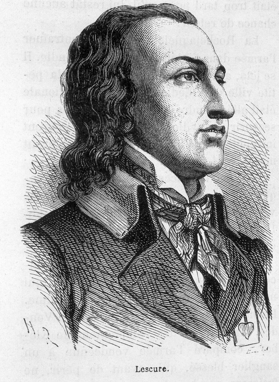 Portrait de Lescure, chef vendéen (1766 - 1793) - dans "L