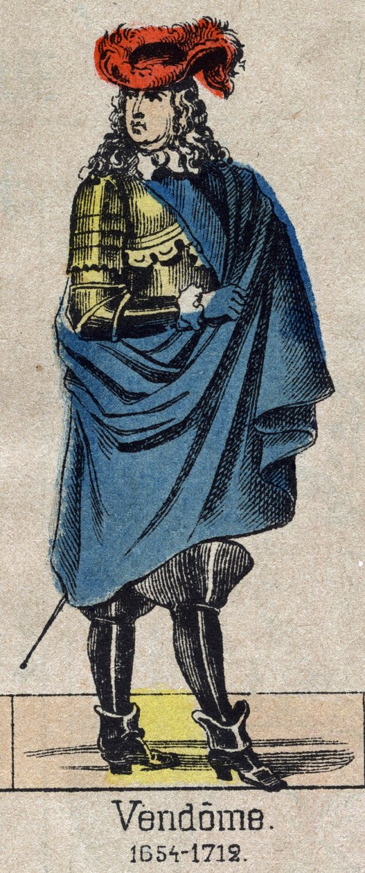 Portrait de Louis-Joseph de Bourbon (1645-1712) dit le Grand Vendôme, duc de Penthièvre et de Mercoeur, puis duc de Vendôme et Pair de France. Image d
