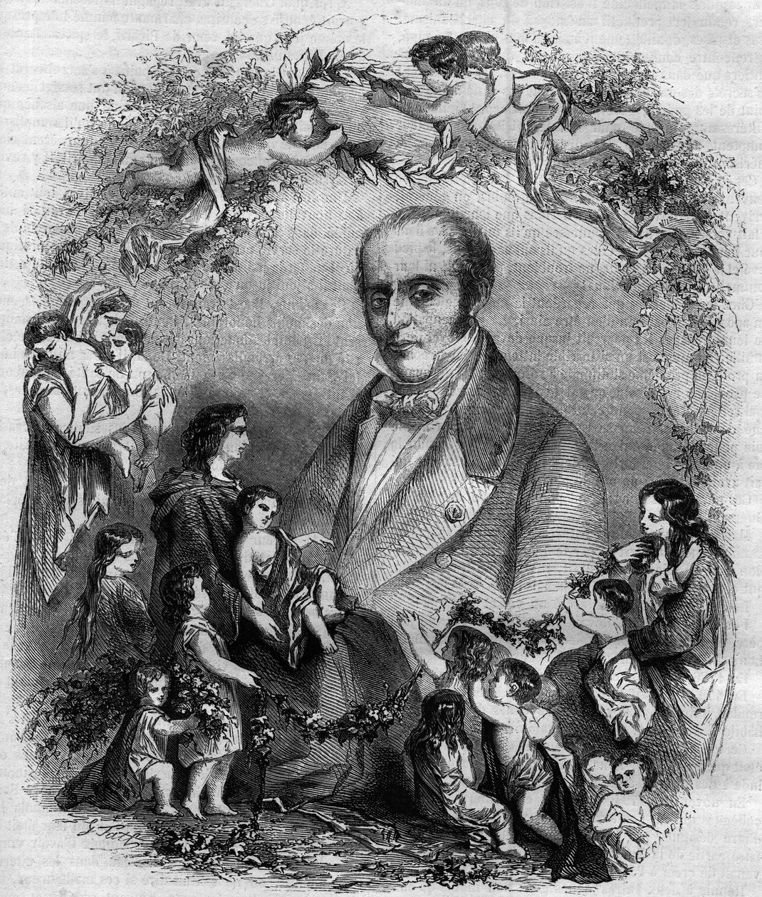 Portrait de Louis Benoît Guersant (1777-1848), médecin français - French School