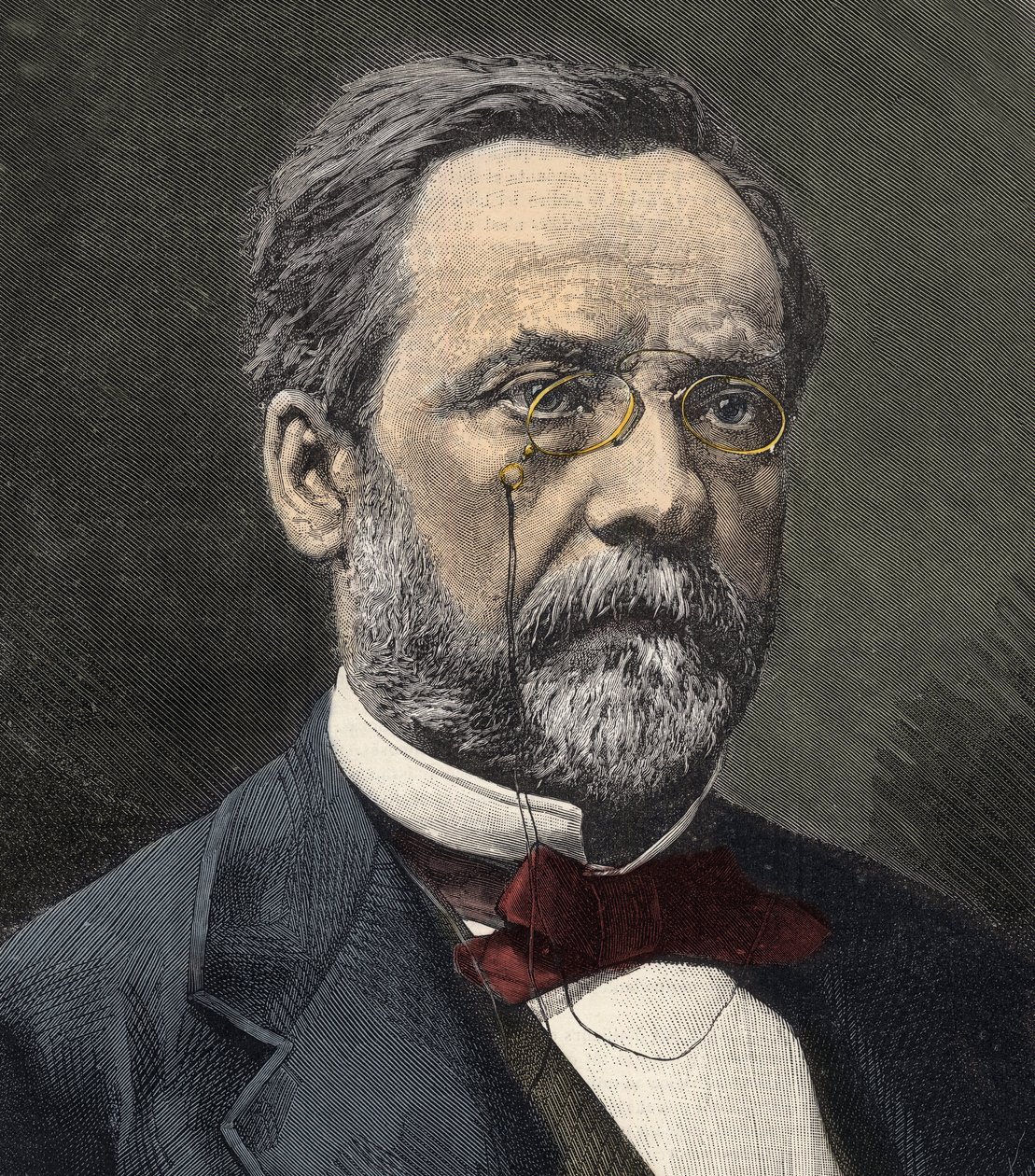 Portrait de Louis Pasteur (1822-1895), chimiste et microbiologiste français - French School
