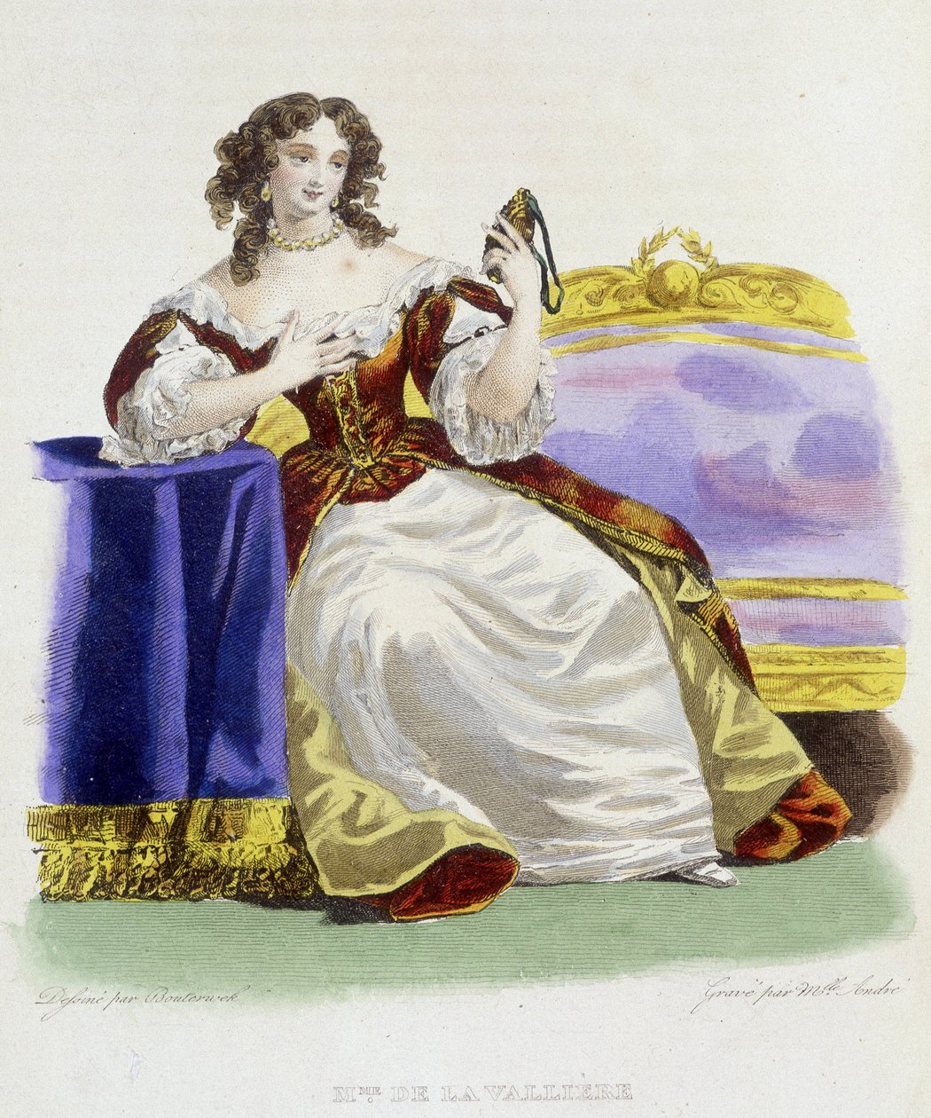 Portrait de Louise Françoise de La Vallière (1644 - 1710) - French School