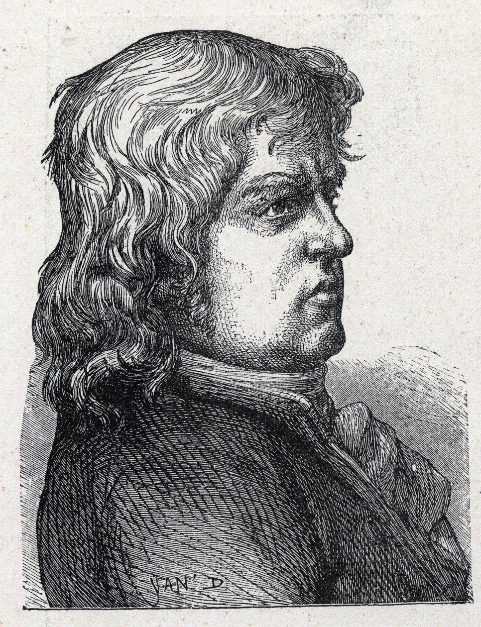 Portrait de Marc Guillaume Alexis Vadier (1736-1828), homme politique révolutionnaire français. Gravure de 1889. Collection privée. - French School