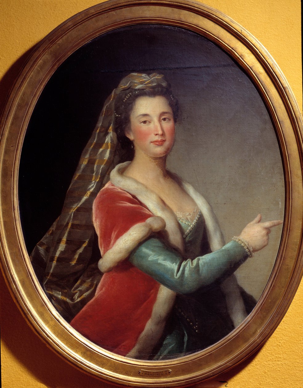 Portrait de Marie Desmares La Champmeslé (1642-1698) actrice dans le rôle de Roxane - French School