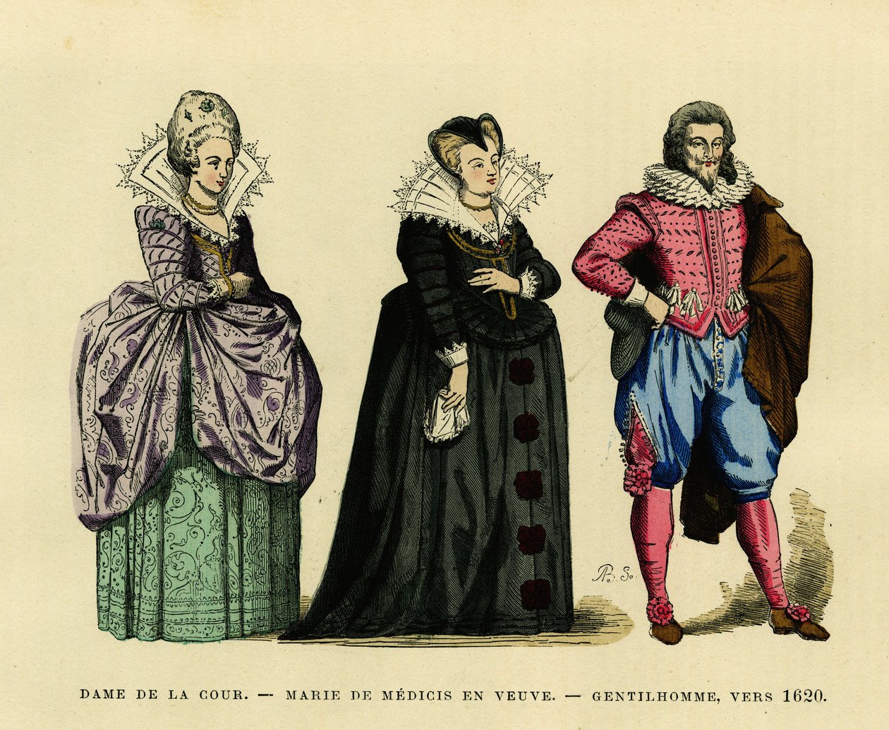 Portrait de Marie de Médicis (1573-1642), reine de France, en habit de veuve, entourée d