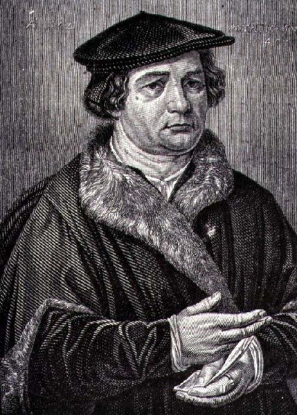 Portrait de Martin Luther, réformateur religieux allemand - French School