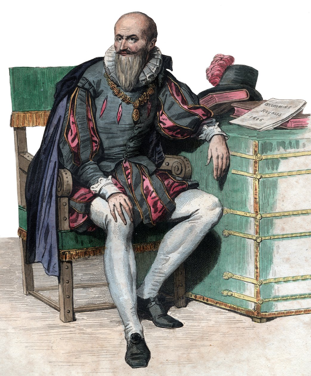Portrait de Maximilien de Béthune, duc de Sully (1559-1641), soldat et ministre français - French School