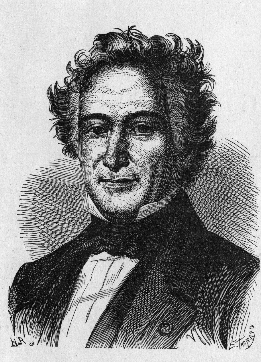 Portrait de Michel Eugène (Michel-Eugène) Chevreul (1786-1889), chimiste français - dans « Album de la Science ; savants illustres ; Grandes découvertes » 1896. - French School