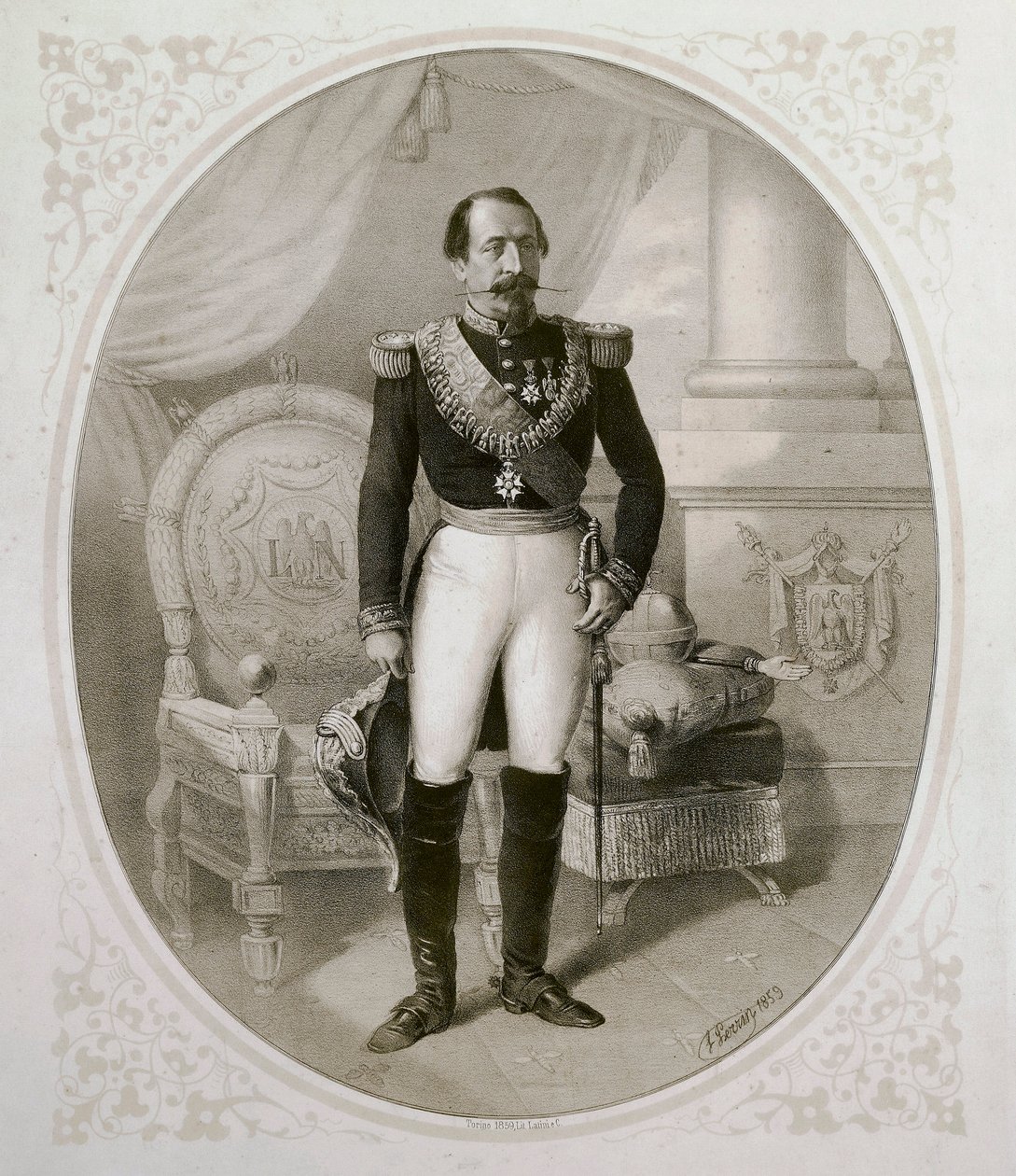 Portrait de Napoléon III (1808 - 1873) - French School