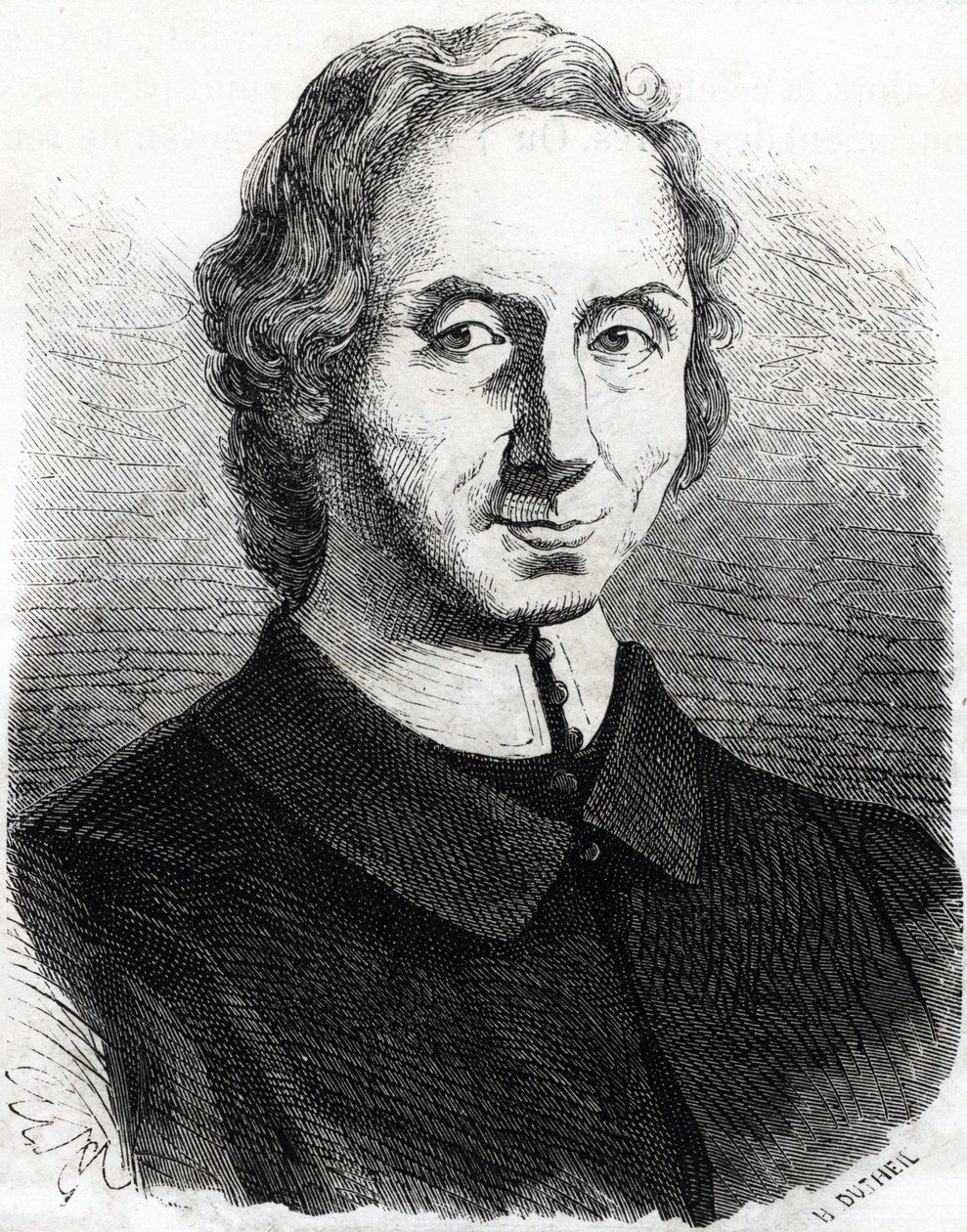 Portrait de Nicolas Malebranche (1638 - 1715) - French School