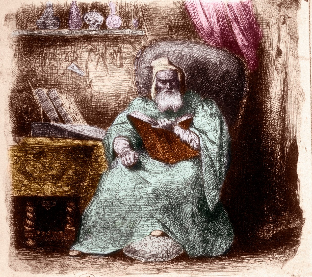 Portrait de Nostradamus, Michel de Notre Dame - French School