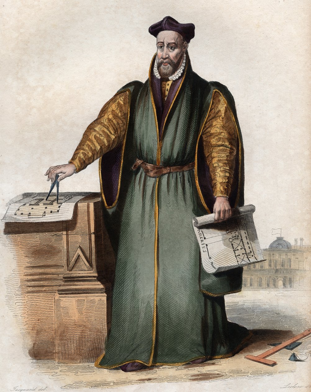 Portrait de Philibert Delorme (1510-1570), architecte français - French School