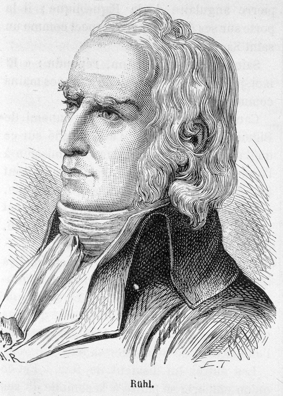 Portrait de Philippe Jacques Ruhl (1737-1795), politicien français - dans "L
