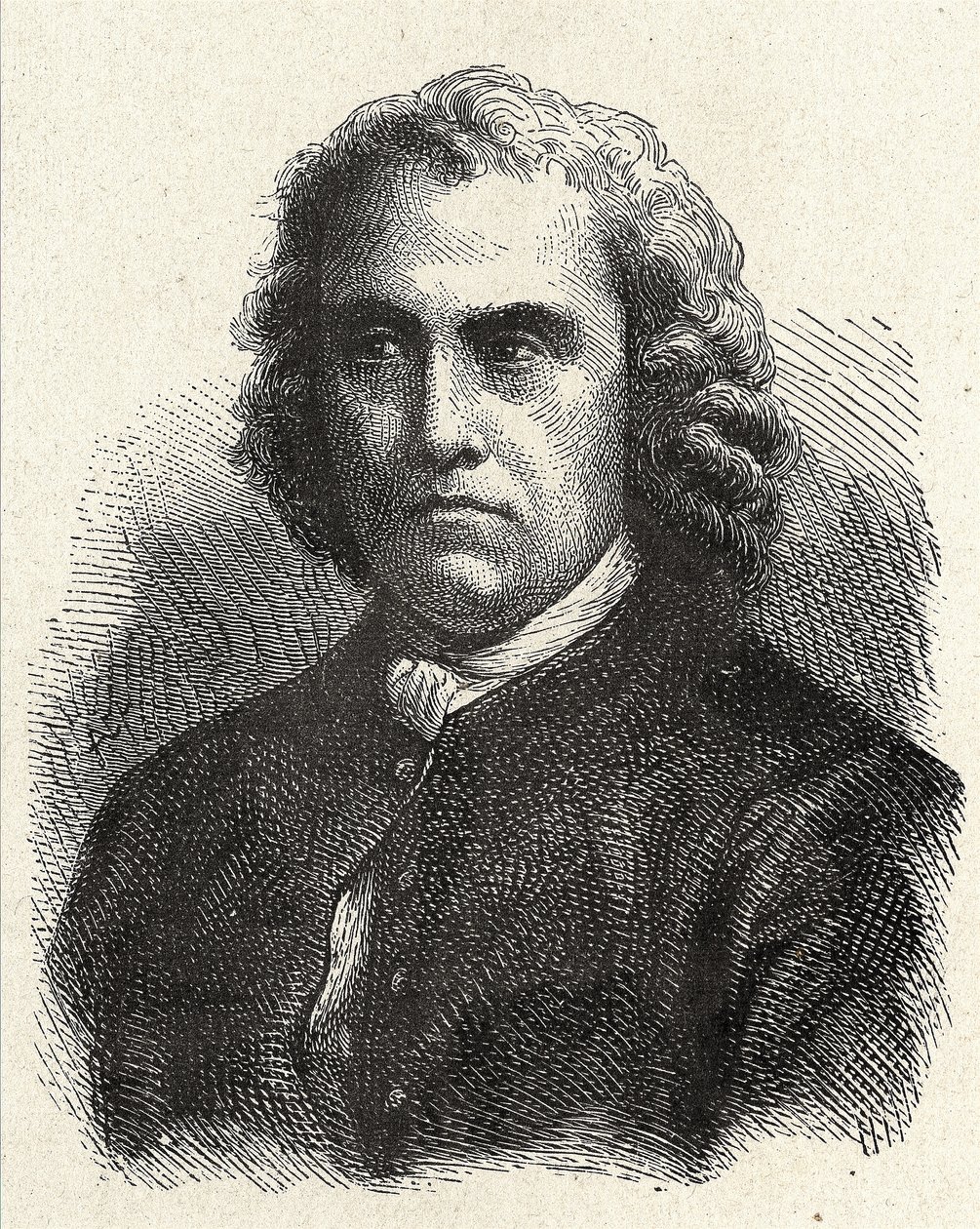 Portrait de Pierre Charles Le Monnier, astronome français (1715 - 1799) - dans « Album de la Science ; savants illustres ; Grandes découvertes » 1896. - French School